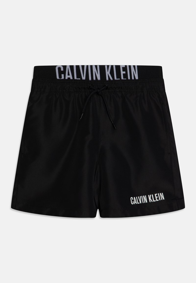 Calvin Klein Swimwear - MEDIUM DOUBLE - Plaukimo šortai - black, Padidinti