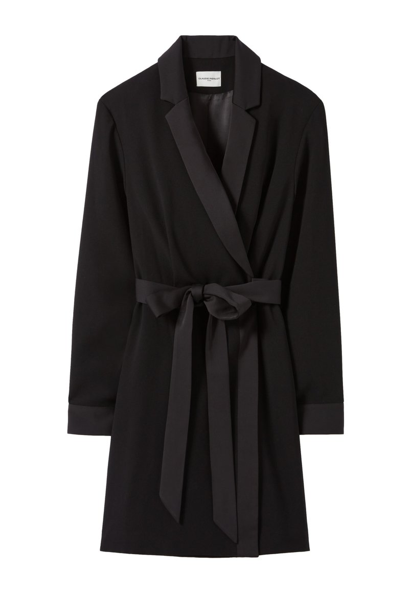 Robe Longue Noire Claudie Pierlot - Taille 36 (équivalent 1) - Occasion Très Bon état
