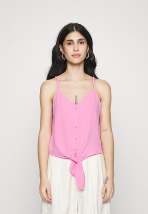 ONLY Petite ONLMETTE STRAP BUTTON - Débardeur - fuchsia pink