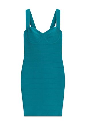 MARCIANO BY GUESS, MARCIANO BANDAGE-MIDI KLEID - Robe fourreau - blau