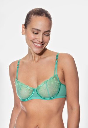 Balconette bra - seafoam