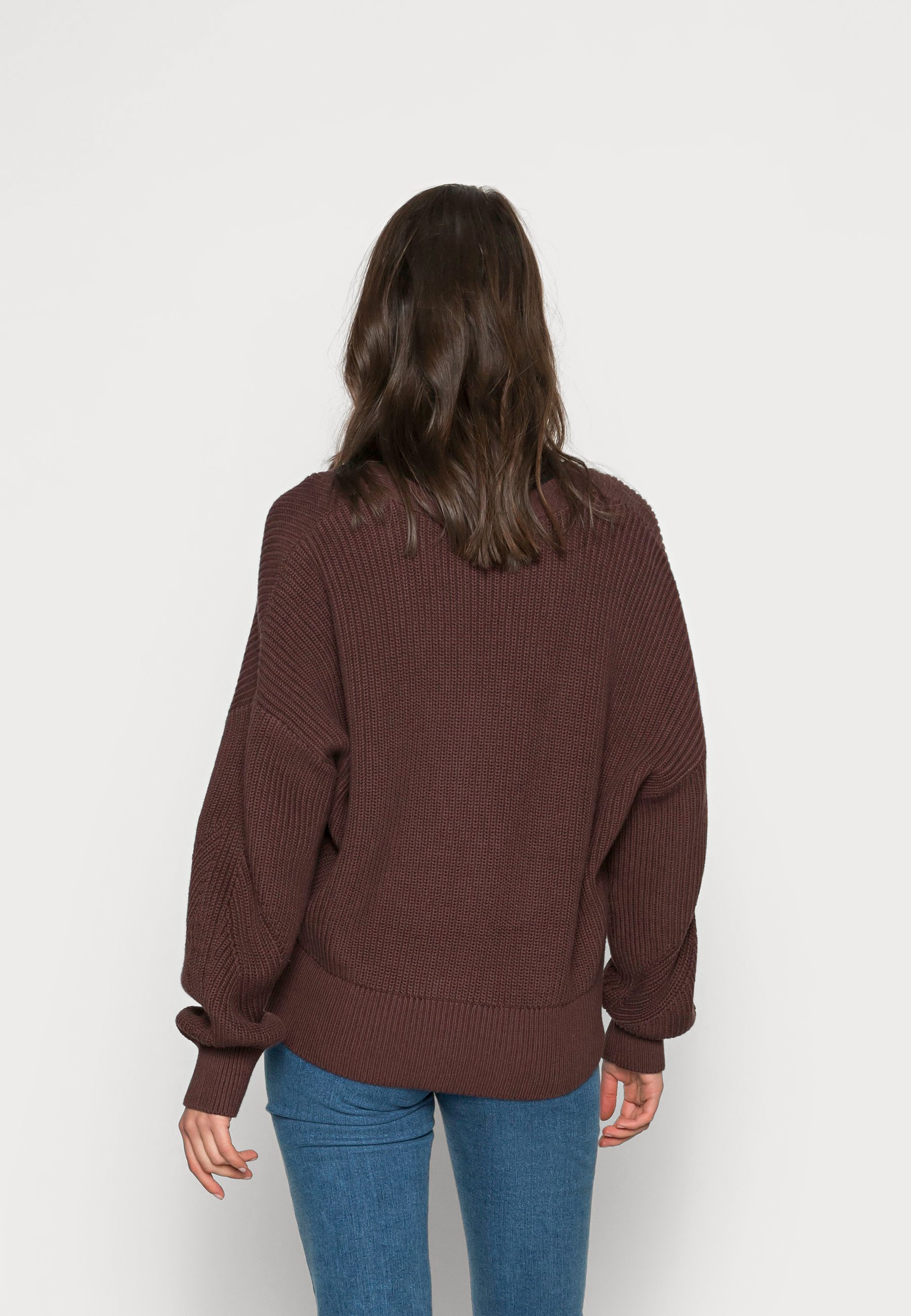 Esprit Cardigan - rust brown/metallic 