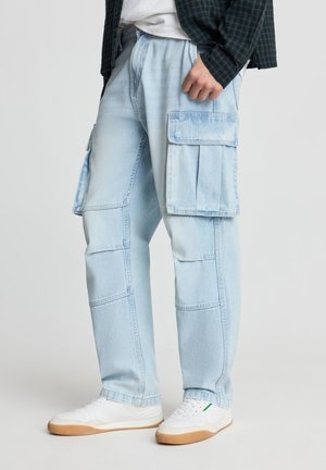 CARGO - Jeans baggy - blu denim chiaro