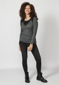 Koroshi LONG SLEEVE - Strickpullover -    black