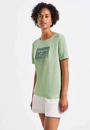 Street One MIT SCHIMMER - Print T-shirt - grün
