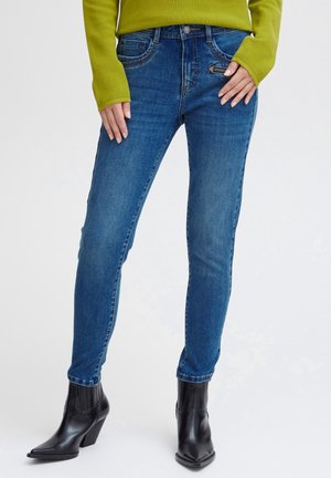Fransa FRLISSI TESSA - Vaqueros slim fit - sea blue denim