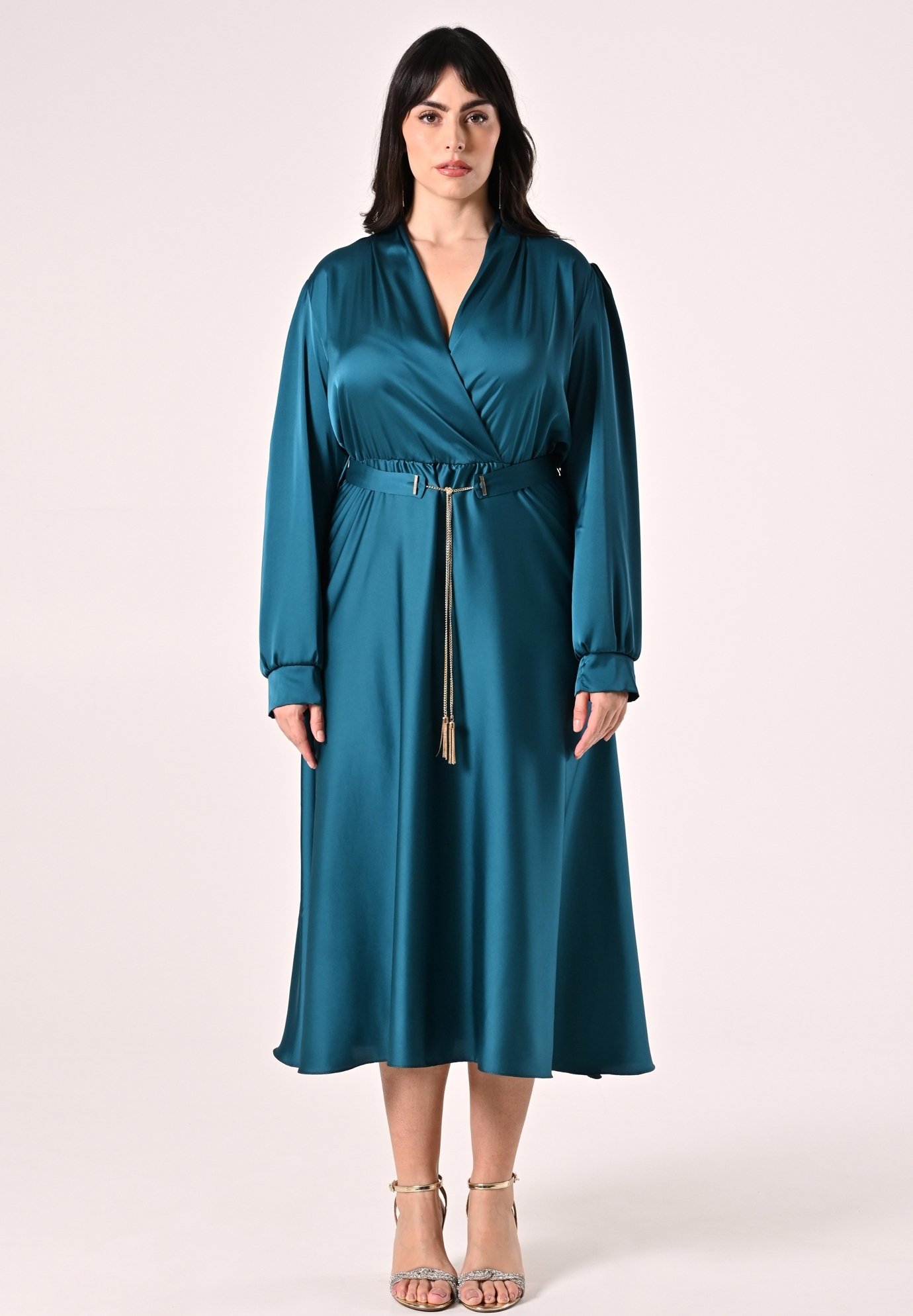 Abito Elegante Abito Lungo Verde Rinascimento Rinascimento Vestito