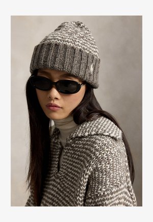 Polo Ralph Lauren, MARIN HAT COLDWEATHER - Плетена шапка - grey/cream