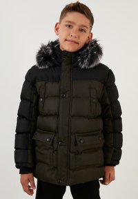 LELA REGULAR FIT - Ziemas mētelis - black khaki