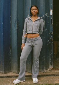 Ed Hardy WATCHINGFLY CROPPED - Zip-up sweatshirt - charcoal