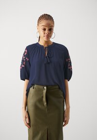 Vero Moda - VMMINA TIE - Blouse - navy Thumbnail Image 1