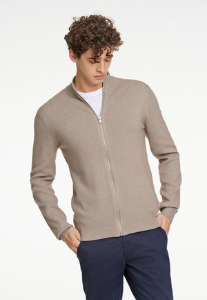 ZIP - Strickjacke - mid brown