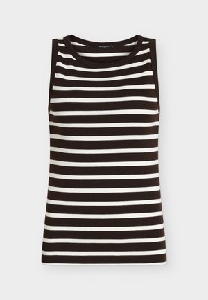 Bruuns Bazaar, IGUANURABBBOAT NECK TANK TOP - Veste sans manches - brown