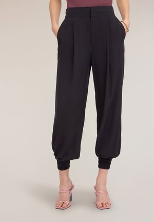 Motivi PANTALONI CON POLSINI SUL FONDO - Stoffhose - nero