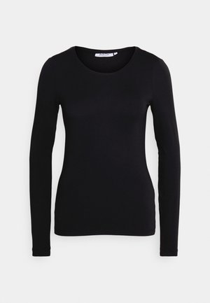 OLIVIE - Topper langermet - black