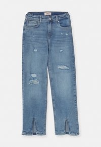 Kids ONLY - KOGASTRID WIDE  DEST SLIT DOT - Ravne kavbojke - medium blue denim Miniaturna slika 1