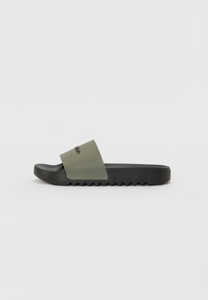 CHUNKY - Slippers - smokey olive/black