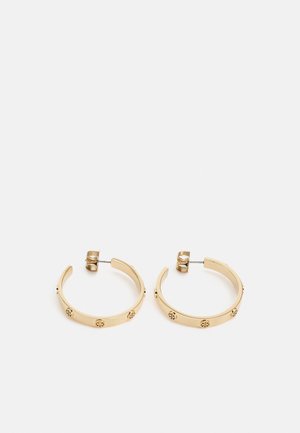 Tory Burch MILLER STUD HOOP EARRING - Pendientes - gold-coloured
