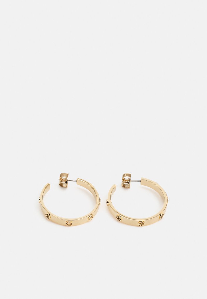 Tory Burch MILLER STUD HOOP EARRING - Earrings - gold-coloured