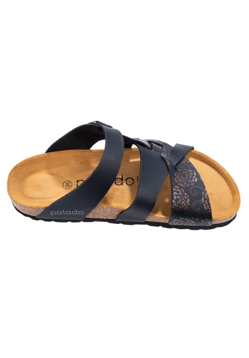 Damen Sneaker | Palado KRETA Pantolette flach black-rose ornament/schwarz - TQ78610 Damen Sneaker | Palado KRETA Pantolette flach black-rose ornament/schwarz - TQ78610