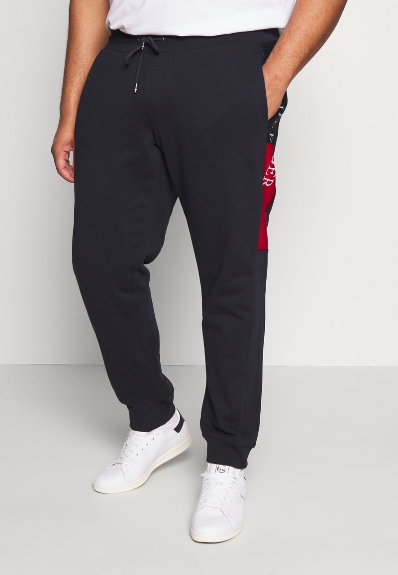 Tommy Hilfiger INTARSIA Tracksuit bottoms blue/dark blue Zalando