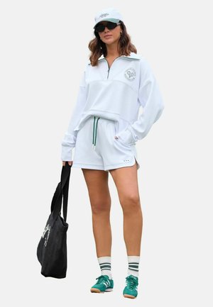 STUDIO HALF ZIP  - Sweatshirt - white