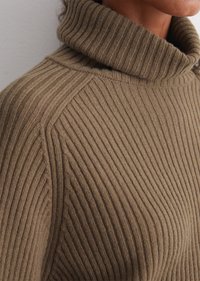 Marc O'Polo TURTLE NECK - Strickpullover - melted nougat