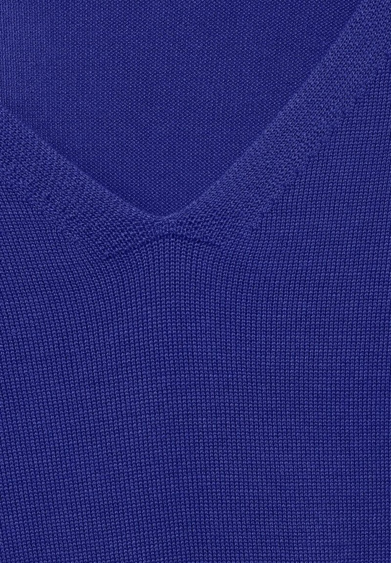 Damen Strickjacken | Street One V-AUSSCHNITT Strickpullover blau/royal - NP94258 Damen Strickjacken | Street One V-AUSSCHNITT Strickpullover blau/royal - NP94258