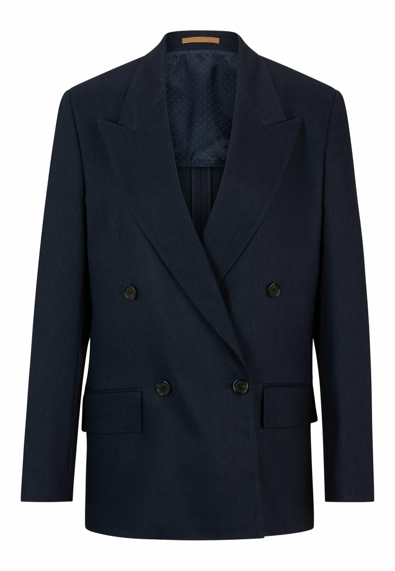 Boss Halflange jas donkerblauw Boss Halflange jas donkerblauw