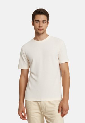 KURZARM - T-Shirt basic - beige