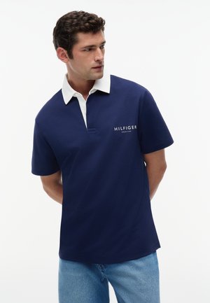 Tommy Hilfiger, CLASSIC FIT RUGBY ATHLEISURE SAIL PACK - Poloshirts - carbon navy