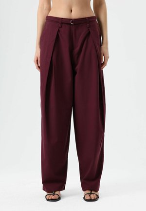 RELAXED FIT - Pantalon classique - damson