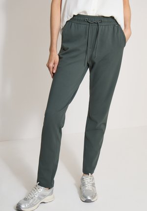 Cecil MID WAIST SLIM LEG HOSE IM CASUAL FIT - Træningsbukser - easy khaki