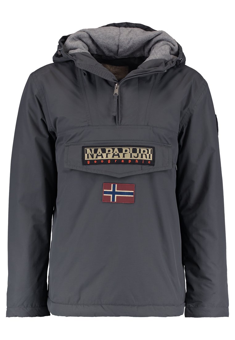 Napapijri RAINFOREST WINTER Windjack dark grey solid Koop Zwart Napapijri Rainforest Lightweight Jas Heren