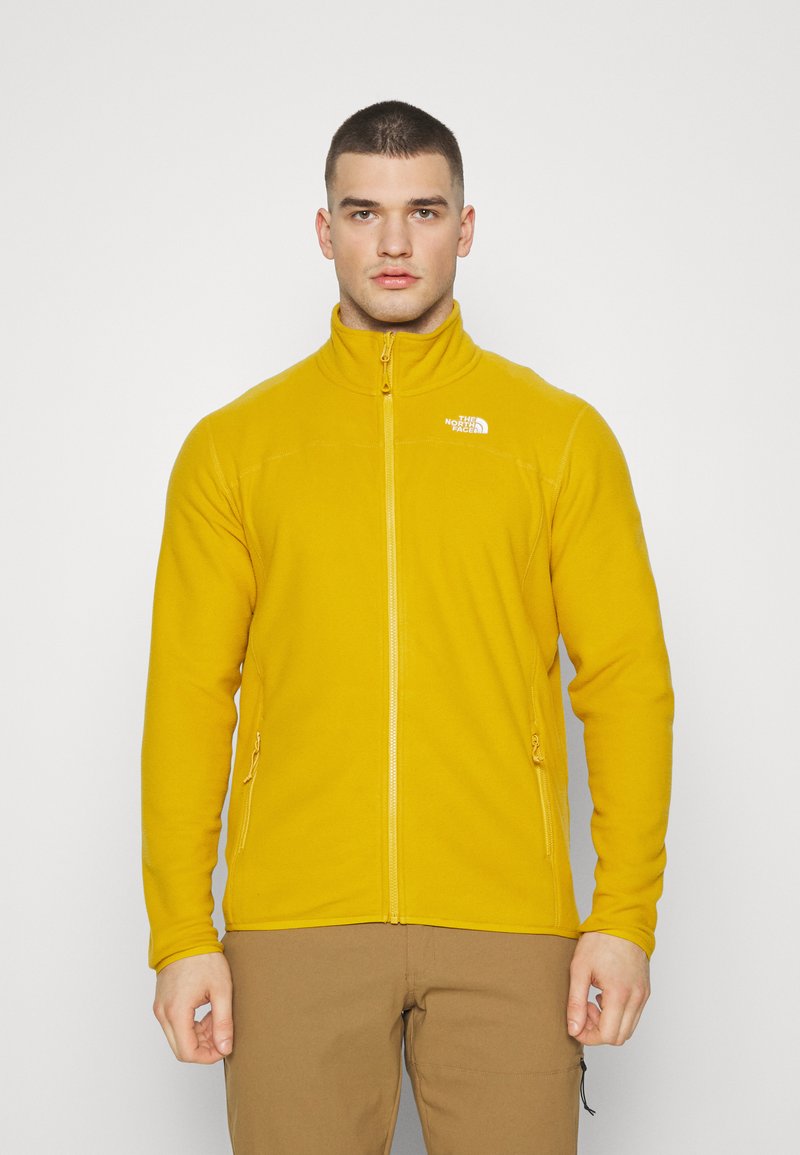 The North Face 100 GLACIER FULL ZIP Fleece jacket arrowwood yellow/mustard yellow Zalando