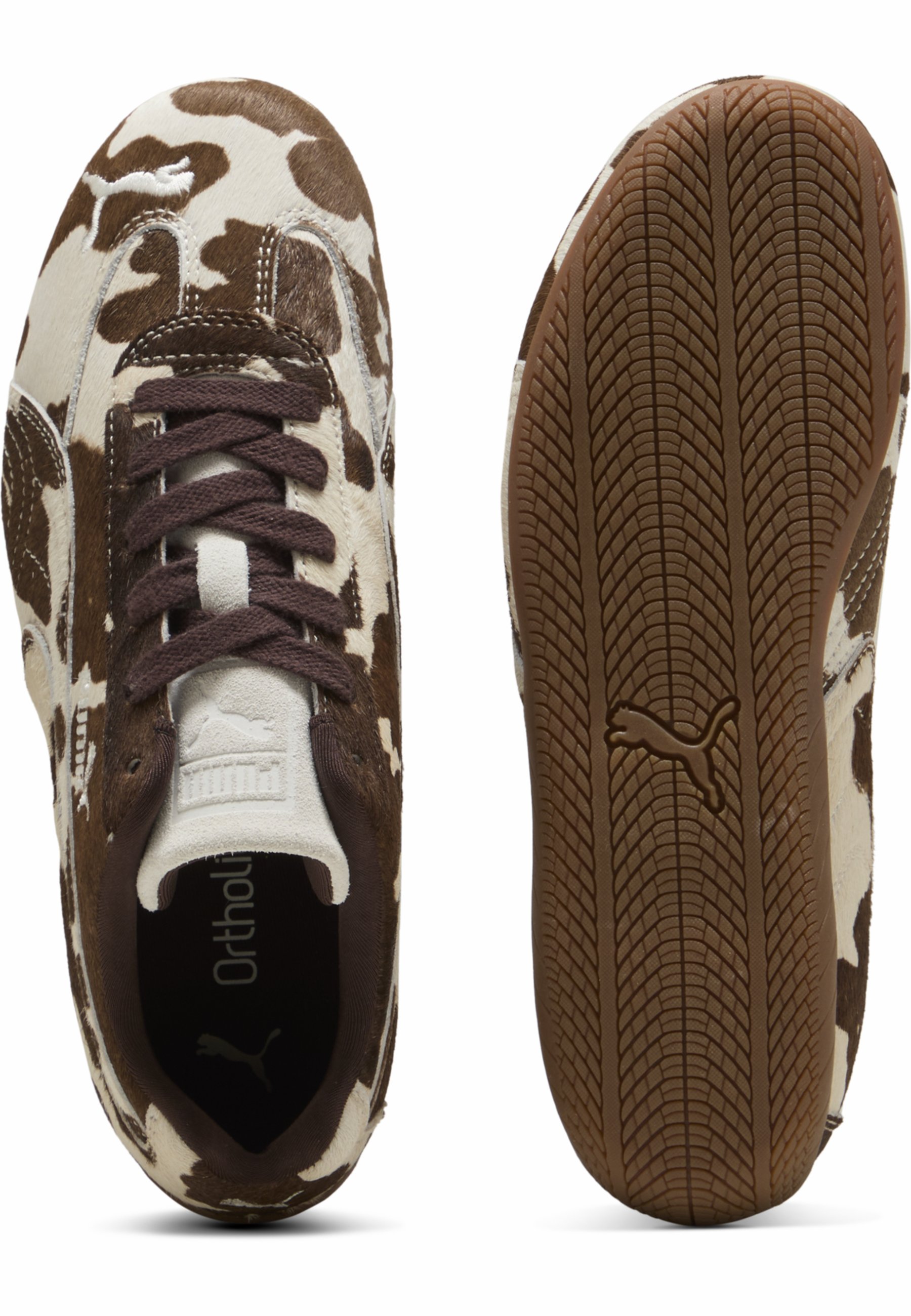 Puma SPEEDCAT COW WNS - Sneakers low - warm white-gum/alb - Zalando.ro