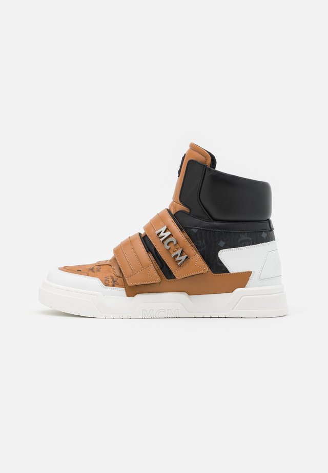 NEW BBALL - Høye joggesko - cognac