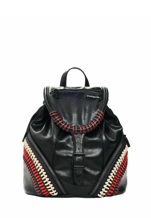 Desigual, SMALL EMBROIDERED BACKPACK - Zaino - black
