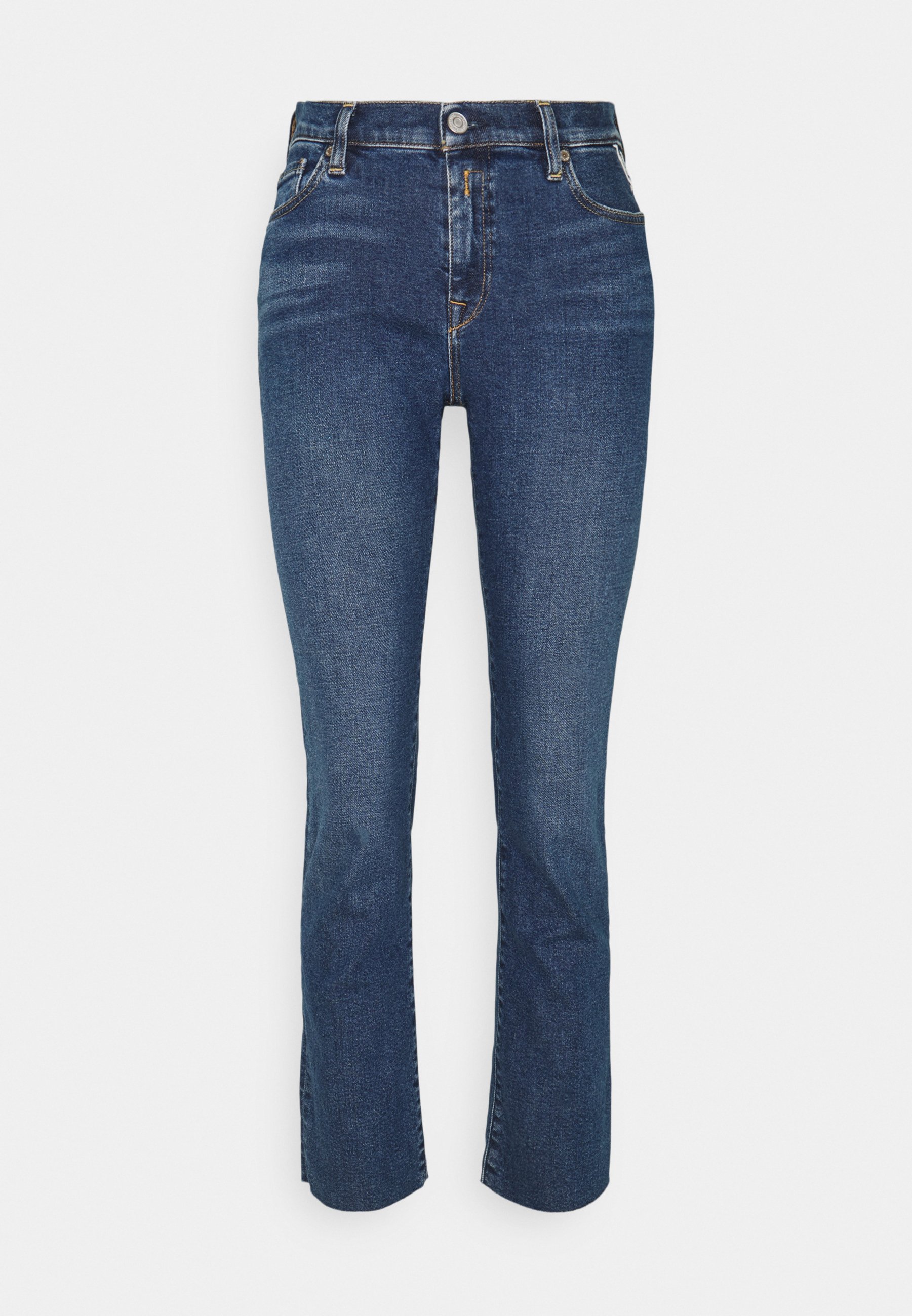 Replay ROSE COLLECTION JULYE PANTS - Straight leg jeans - medium blue/blue  denim - Zalando.co.uk