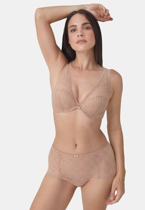 Sassa, 2ER PACK - Underwired bra - sand