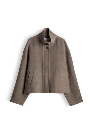 someday., RELAXED FIT WOOL AND CASHMERE BLEND - Winter jacket - taupewood melange