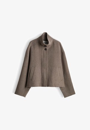 someday., RELAXED FIT WOOL AND CASHMERE BLEND - Winter jacket - taupewood melange