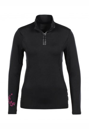 Peak Mountain T-shirt à manches longues - noir fuchsia