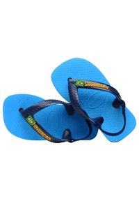 Havaianas BRASIL LOGO II - Infradito da bagno - turquoise navy blue