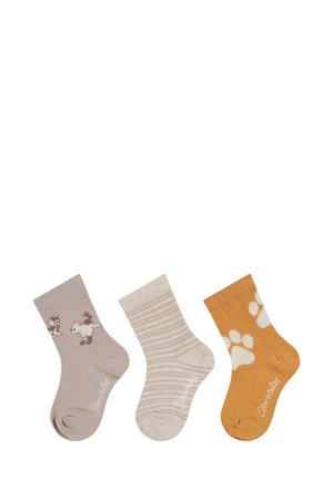 3ER-PACK HUND - Socks - sandbraun