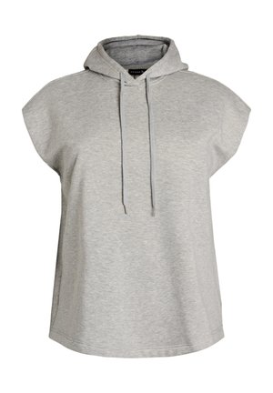 Active by Zizzi, SWEATWESTE MIT KAPUZE UND SCHULTERPOLSTERN - Φούτερ με κουκούλα - grau