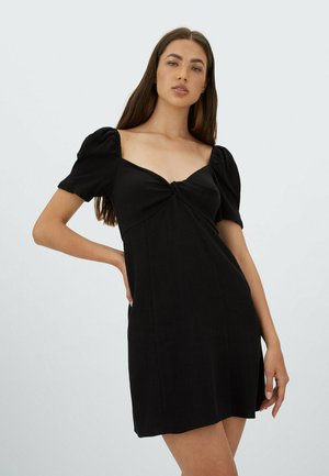 MIT ZIERKNOTEN - Day dress - black