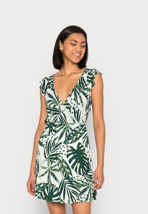 VISANNE DRESS - Denní šaty - white/green