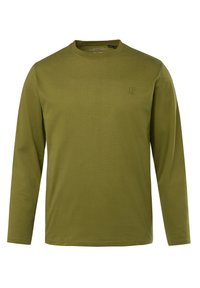 JP1880 MIT LOGO-RUNDHALS REGULAR FIT - Longsleeve - cactus