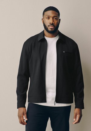 Next, MUSCLE FIT - MOTIONFLEX SMART TWILL ZIP SHACKET - Leichte Jacke - black